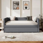 Upholstered Twin Daybed with Trundle