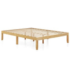 Costway Twin/Full/Queen Size Wooden Platform Bed Frame 14 with Rubber