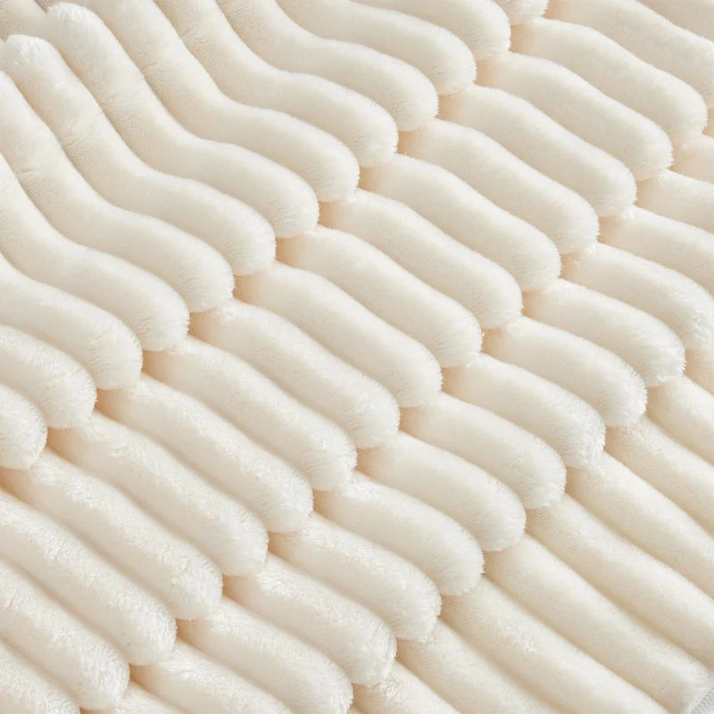 156.6 Corduroy U-Shape 4-Seater Sectional Sofa with Removable Slipcover, Deep Seat Design and French Edge Detailing