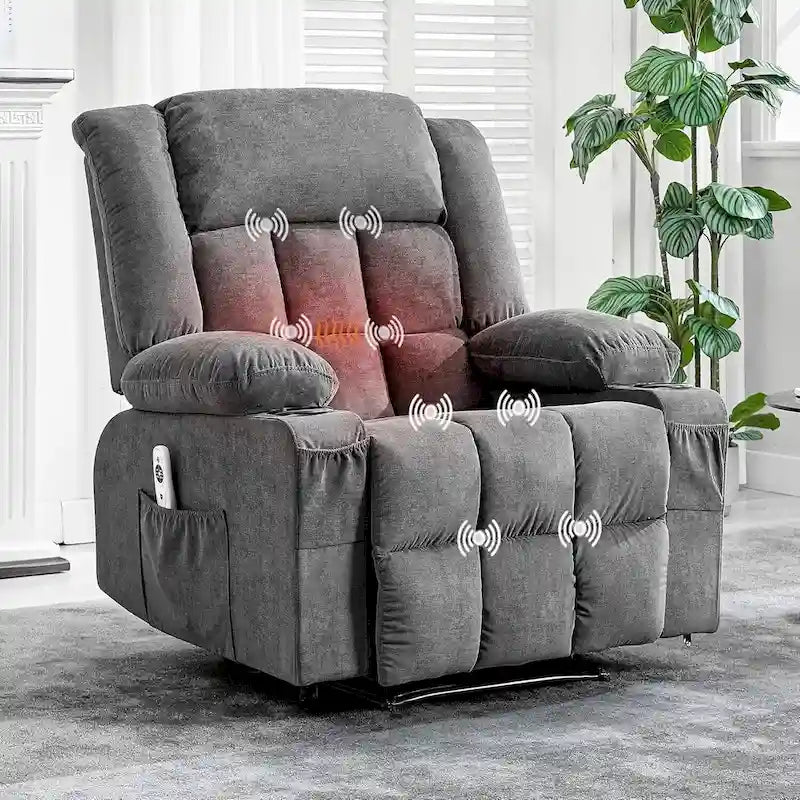 Remote Control Recliner Chair with Heat and Massage