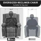 Remote Control Recliner Chair with Heat and Massage