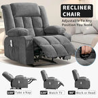 Remote Control Recliner Chair with Heat and Massage