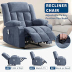 Remote Control Recliner Chair with Heat and Massage