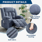 Remote Control Recliner Chair with Heat and Massage