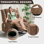 Remote Control Recliner Chair with Heat and Massage