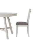 VECELO Solid Wood Dining Chairs with Linen Fabric SeatingKitchen Chairs Set of 2/4/6