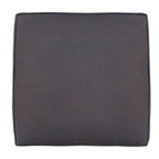 Amber Accent Chair, Handcrafted Slatted Mango Wood, Buffalo Leather Cushions, Angled Legs