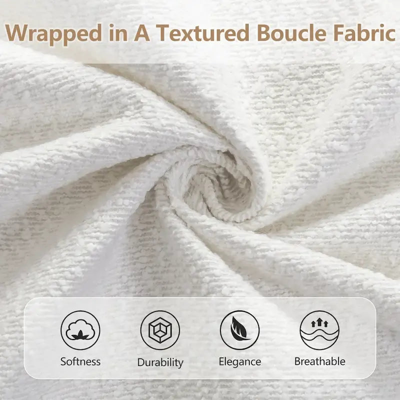 Luxurious Upholstered Bed Frame with Sturdy Wooden Legs