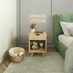 24-Inch Wood 2-Drawer Nightstand Modern Bedside or End Table with Storage