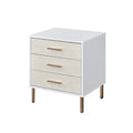 3-Drawer Solid Wood Bachelors Chest, Storage Cabinet with Solid Wood Handle for Bedroom, Living Room