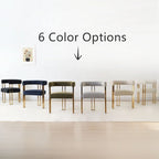 Chenille Upholstered Armchair (Set of 2)