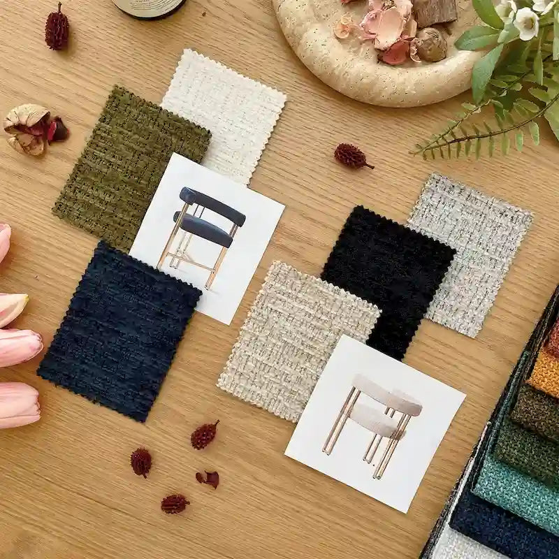 Chenille Upholstered Armchair (Set of 2)