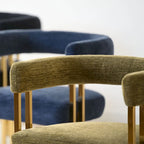 Chenille Upholstered Armchair (Set of 2)