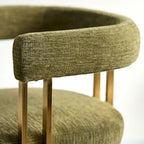 Chenille Upholstered Armchair (Set of 2)