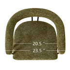 Chenille Upholstered Armchair (Set of 2)