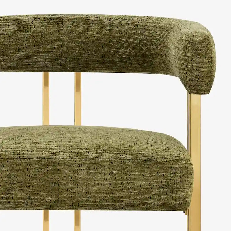 Chenille Upholstered Armchair (Set of 2)