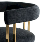 Chenille Upholstered Armchair (Set of 2)