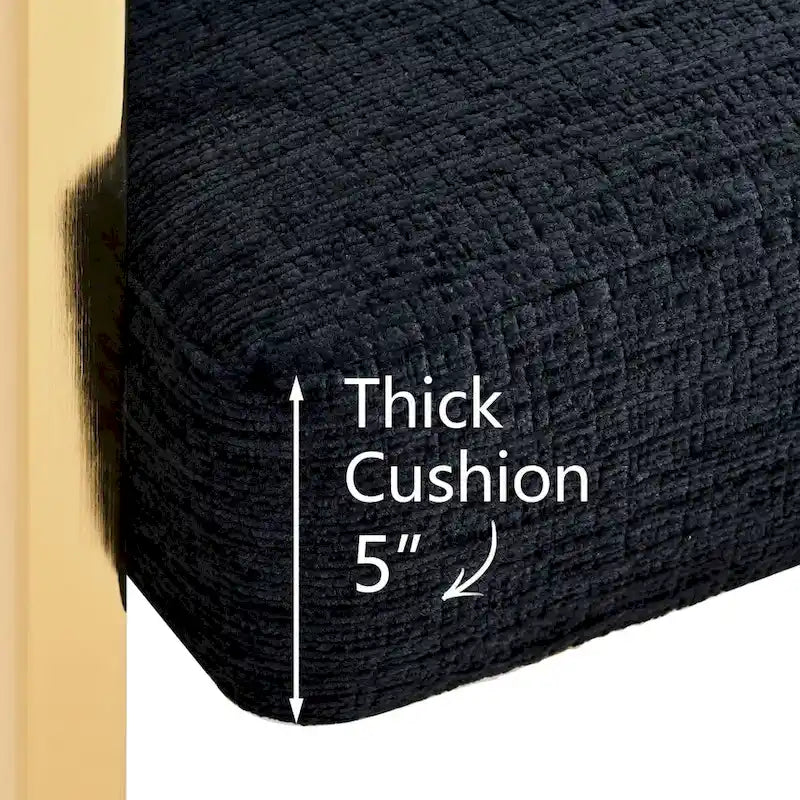 Chenille Upholstered Armchair (Set of 2)