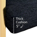 Chenille Upholstered Armchair (Set of 2)