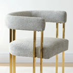 Chenille Upholstered Armchair (Set of 2)