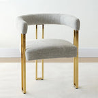 Chenille Upholstered Armchair (Set of 2)