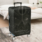 1-Piece Cosmic Night Sky Mountain Moon Star  Suitcase Luggage Cover, Stretch Protective Sleeve