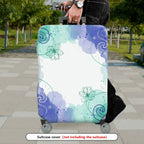 1-Piece Abstract Watercolor Floral Travel Starry  Suitcase Luggage Cover, Stretch Protective Sleeve