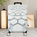 1-Piece Geometric Modern Abstract Monochrome Minimalist  Suitcase Luggage Cover, Stretch Protective Sleeve