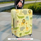 1-Piece Animals Jungle Safari Zoo Wildlife  Suitcase Luggage Cover, Stretch Protective Sleeve