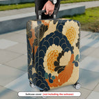 1-Piece Floral Pattern Retro Stylish Unique Traditional Vintage Artistic  Suitcase Luggage Cover, Stretch Protective Sleeve