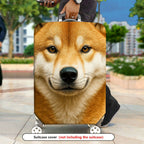 1-Piece Animal Forest Nature Fox Wildlife Scenic  Suitcase Luggage Cover, Stretch Protective Sleeve