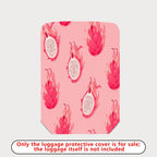 1-Piece Pink Dragon Fruit Pattern Travel Vacation Holiday Fruit  Suitcase Luggage Cover, Stretch Protective Sleeve