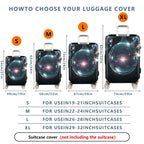 1-Piece Galaxy Starry Sky Cosmic Universe Space Abstract  Suitcase Luggage Cover, Stretch Protective Sleeve