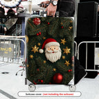 1-Piece Santa Claus Christmas Festive Holiday Ornaments  Suitcase Luggage Cover, Stretch Protective Sleeve