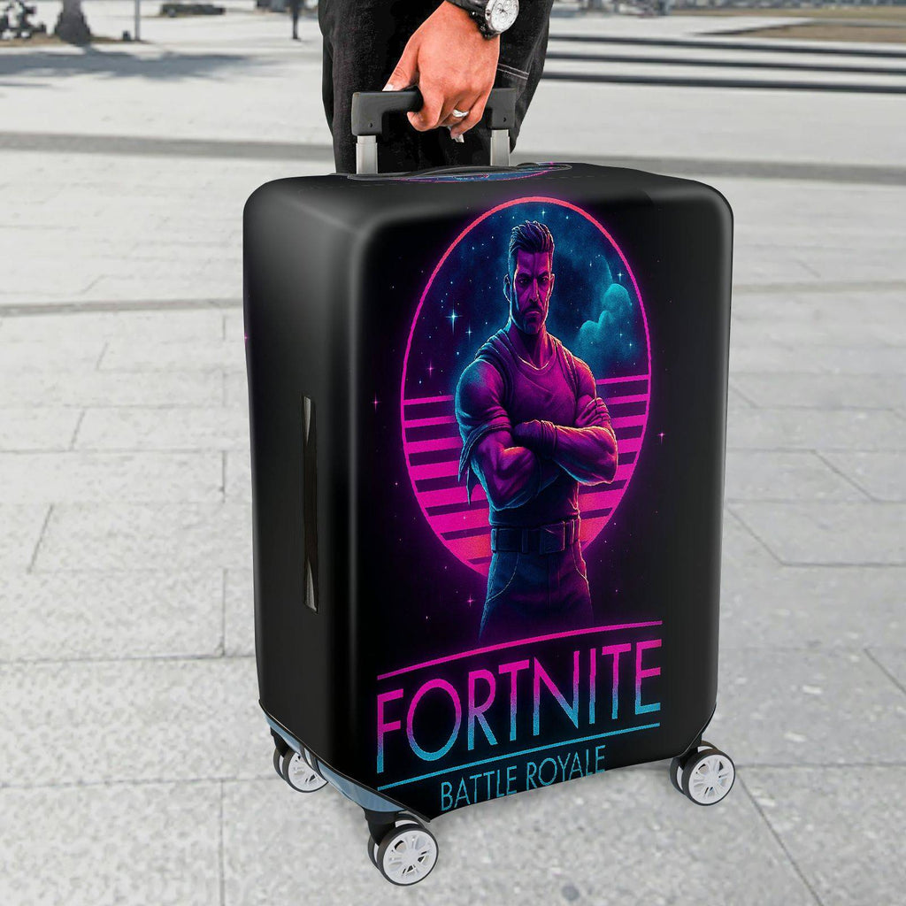 1-Piece Fortnite Gamer  Cool Battle  Suitcase Luggage Cover, Stretch Protective Sleeve