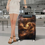 1-Piece Galaxy Nebula Space Swirl Cosmic  Suitcase Luggage Cover, Stretch Protective Sleeve