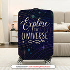 1-Piece Explore Universe Space Star Galaxy Cosmic  Suitcase Luggage Cover, Stretch Protective Sleeve