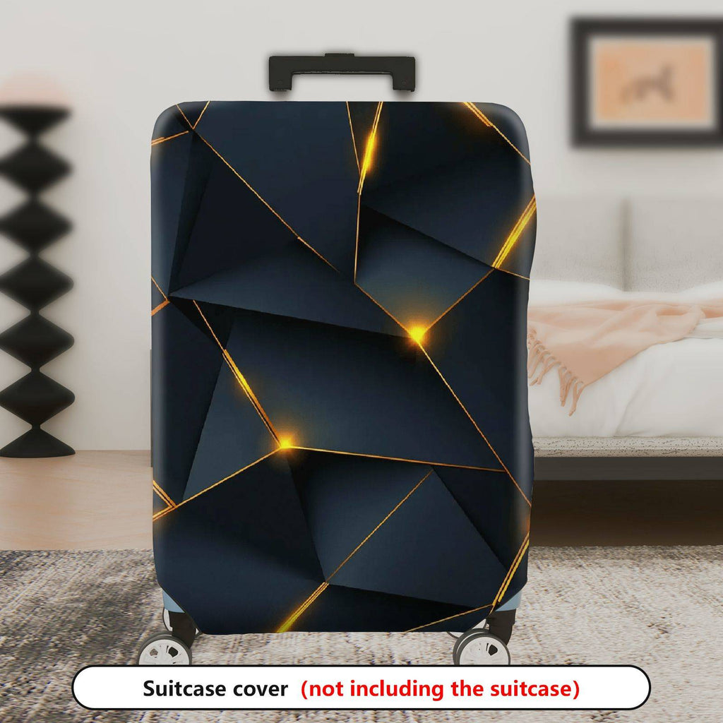 1-Piece Geometric Abstract Modern Artistic Elegant Stylish  Suitcase Luggage Cover, Stretch Protective Sleeve