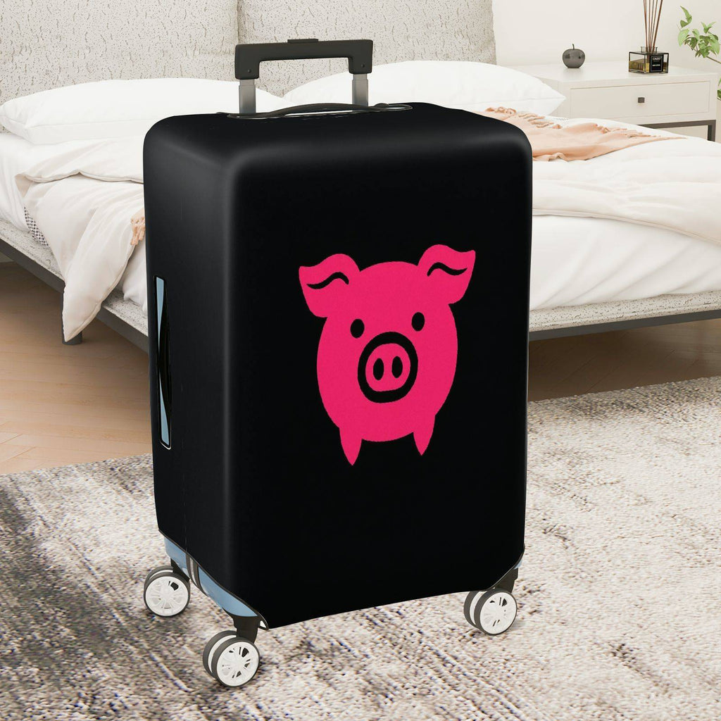 1-Piece Animal Pink Pig Decorative Travel  Suitcase Luggage Cover, Stretch Protective Sleeve