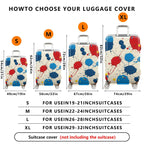 1-Piece Abstract Splatter Colorful Paint Art Pattern  Suitcase Luggage Cover, Stretch Protective Sleeve
