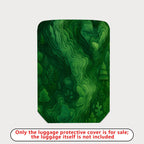 1-Piece Green Forest Nature Wilderness Topographic Landscape  Suitcase Luggage Cover, Stretch Protective Sleeve