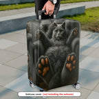 1-Piece Animal Paw Cushion Sofa Fluffy Playful Relax  Suitcase Luggage Cover, Stretch Protective Sleeve
