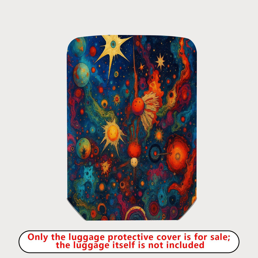1-Piece Cosmic Starry Space Galaxy Nebula Universe  Suitcase Luggage Cover, Stretch Protective Sleeve