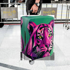 1-Piece Geometric Colorful Tiger Art Animal Print Graphic  Suitcase Luggage Cover, Stretch Protective Sleeve