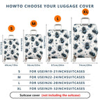 1-Piece Bee Insect Animal Pattern Nature Artistic Fun  Suitcase Luggage Cover, Stretch Protective Sleeve