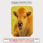 1-Piece Animal Nature Wildlife Cute Calf Fun  Suitcase Luggage Cover, Stretch Protective Sleeve