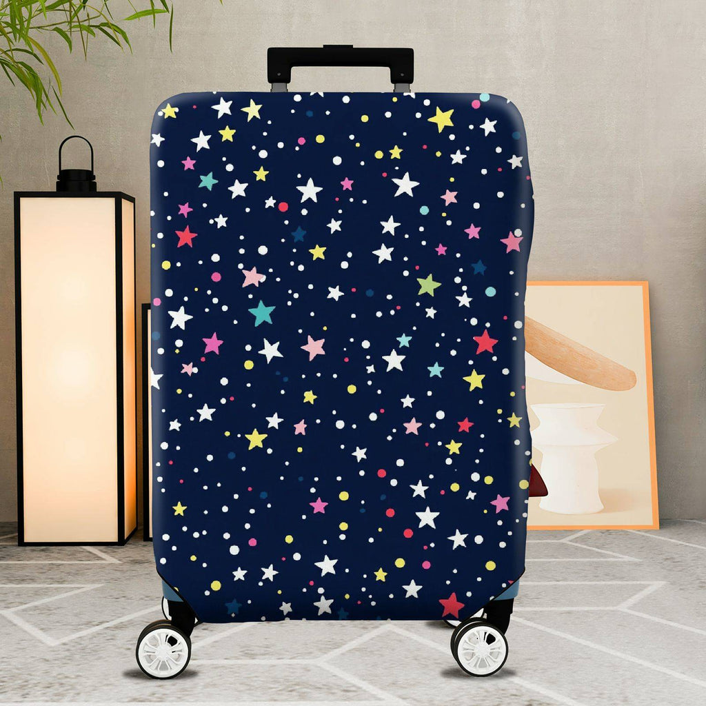 1-Piece Starry Night Colorful Galaxy Cosmic Space Astral  Suitcase Luggage Cover, Stretch Protective Sleeve