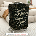 1-Piece Ancient Egypt Mysteries Hieroglyphics Travel Stylish Art  Suitcase Luggage Cover, Stretch Protective Sleeve