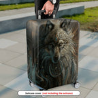 1-Piece Mysterious Wolf Dreamcatcher Tribal Artistic Bohemian  Suitcase Luggage Cover, Stretch Protective Sleeve