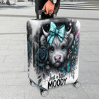 1-Piece Cute Animal Blue Bow Rose Butterfly Star  Suitcase Luggage Cover, Stretch Protective Sleeve